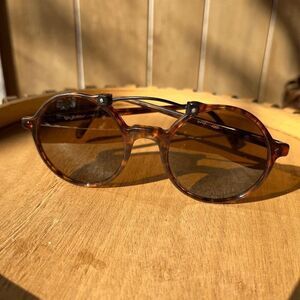 Vintage Authentic Byblos Italian Designer Tortoise Shell Sunglasses